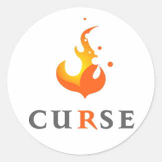 Sticker Rond Colle - Team Curse