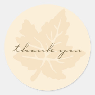 Sticker Rond Collection Automne Merci