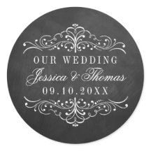 Collection de Mariages Ornate Chalkboard