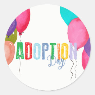 Sticker Rond Collection de partie d'adoption