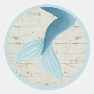 Sticker Rond Collection de sirènes peintes