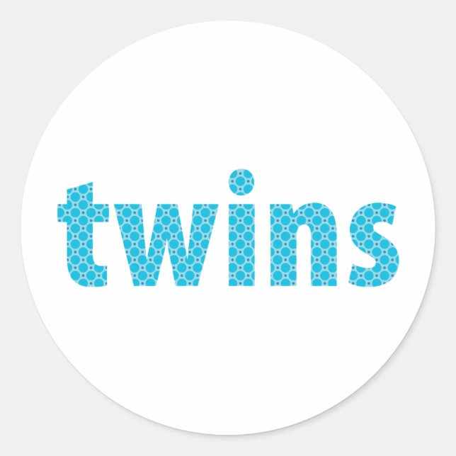 Sticker Rond COLLECTION DES WINS - garçons {aqua} (Devant)