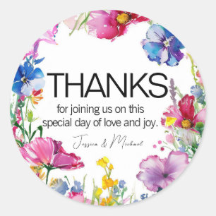 Sticker Rond Collection 🌻 💗 Meadow Blooms 🌹