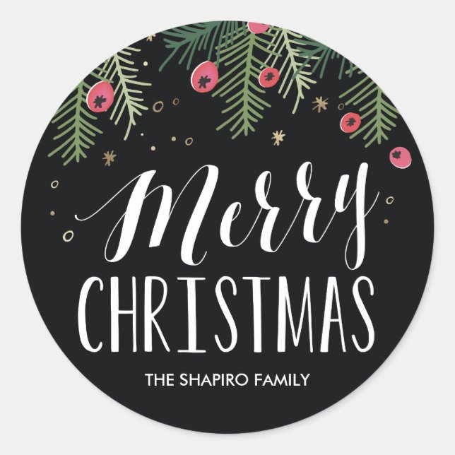 Sticker Rond Collection Merry Berry (Devant)