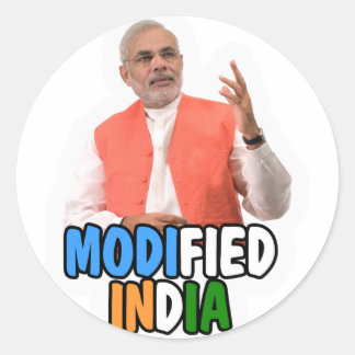 Sticker Rond Collection Narendra Modi