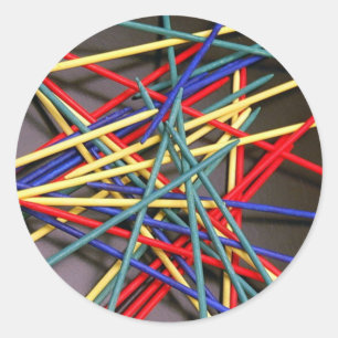 Sticker Rond Coller des bâtons