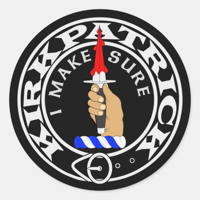 Sticker Rond Collier de crête Kirkpatrick (Devant)