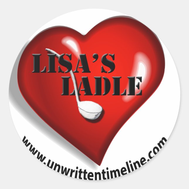 Sticker Rond Collier de Lisa Ladle (Devant)