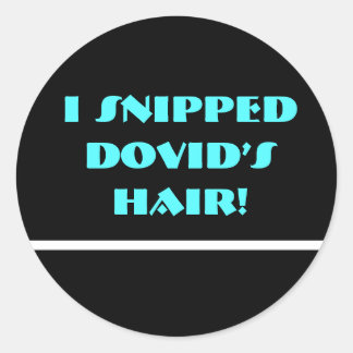Sticker Rond Collier noir néon upsherin