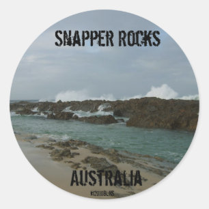 Sticker Rond Collier Snapper Rocks