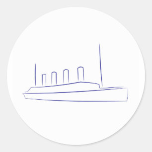 Sticker Rond Collier Titanic