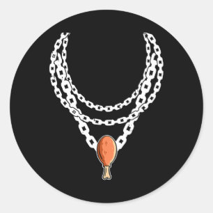 Sticker Rond Collier Turquie Pendentif de jambe Jour d'Action d