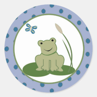 Sticker Rond Colonne d'enveloppe de 1,5 pouce Sunny Turtle