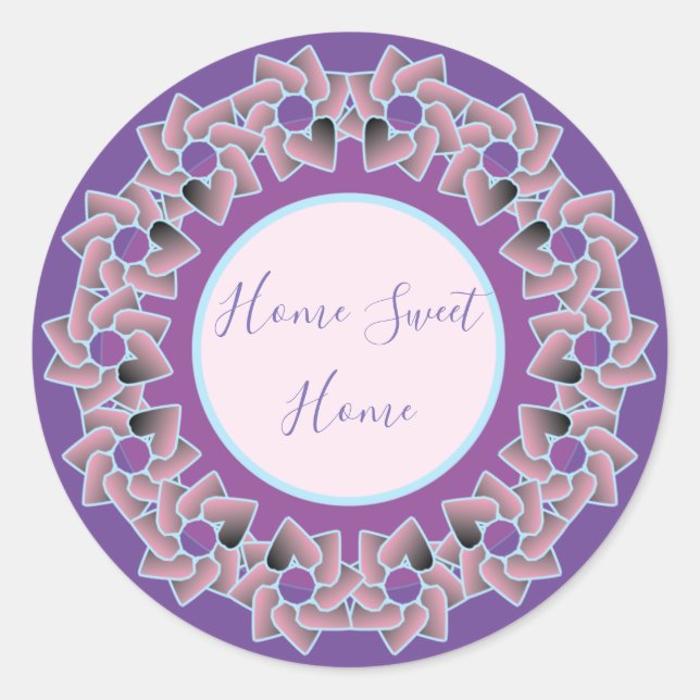 Sticker Rond Colonne ronde confortable et jolie classique (Devant)