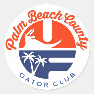 Sticker Rond Colonne ronde Palm Beach County Gator Club®