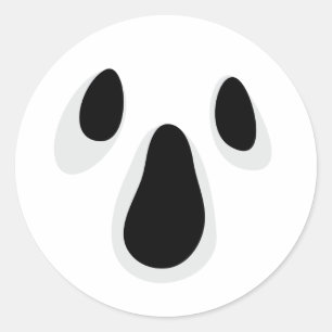 Sticker Rond Colonnes d'Halloween éffrayantes