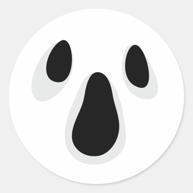 Sticker Rond Colonnes d'Halloween éffrayantes (Devant)