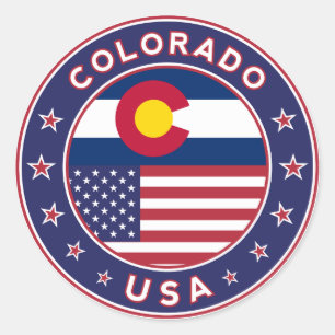 Sticker Rond Colorado