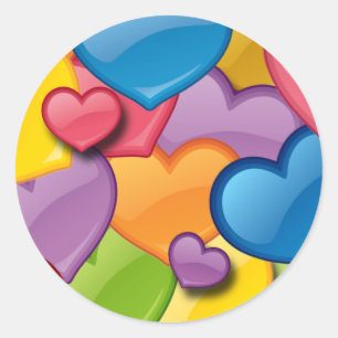 STICKER ROND COLORÉ COLORÉ COLLATS