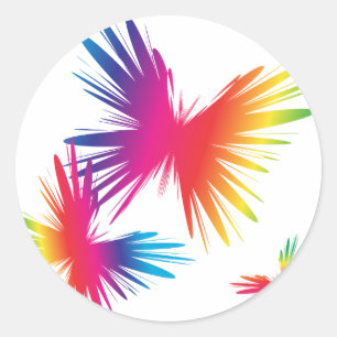 Sticker Rond ColorFly-1