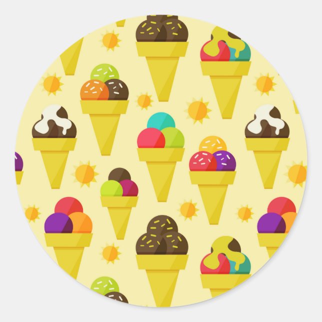 Sticker Rond Colorful (Devant)
