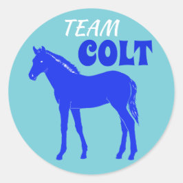 Sticker Rond colt "Colt d'équipe" Révélation du genre