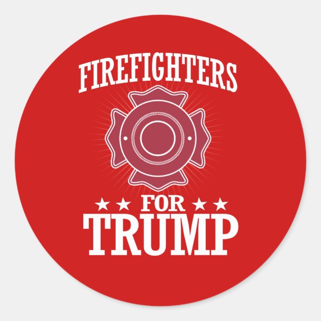 STICKER ROND COMBATTANTS POUR TRUMP (Devant)