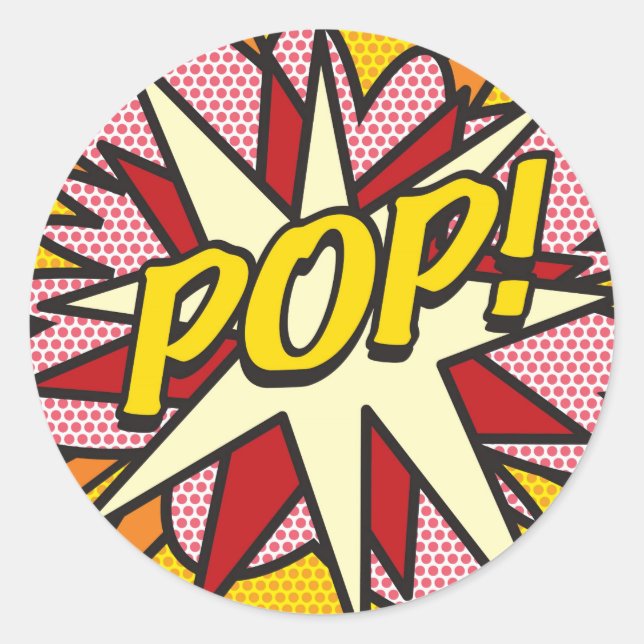 Sticker Rond Comic Book POP! (Devant)