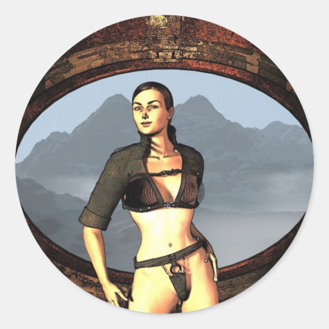 Sticker Rond comique (Devant)