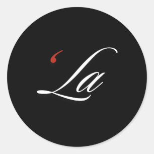 Sticker Rond Comma La Kamala Harris Ponctuation amusante La Els