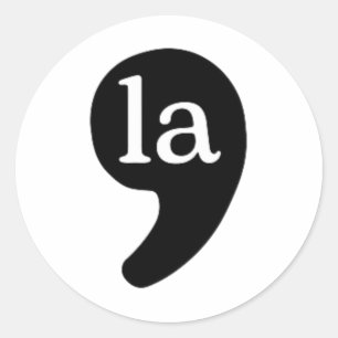 Sticker Rond Comma La Kamala Harris Pour Président 2024
