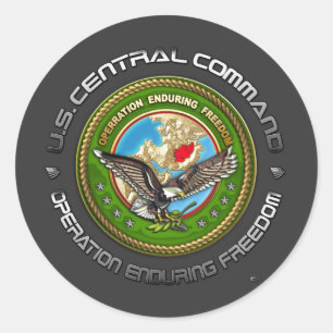Sticker Rond Commandement central américain - OEF-A