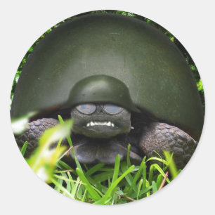 Sticker Rond Commando lent