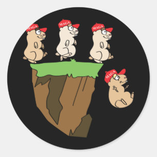 Sticker Rond Comme Lemmings