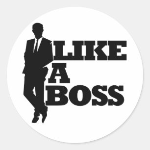 Sticker Rond Comme un patron