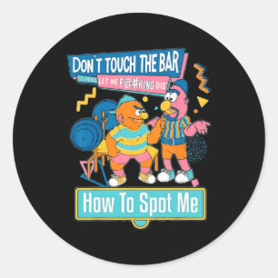 Sticker Rond Comment Me Repérer Gym Poids Bodybuilding Fitn