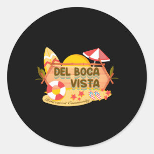 Sticker Rond Communauté Del Boca Vista Retiret