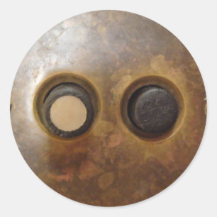 Sticker Rond Commutateur léger Victorian Push Button