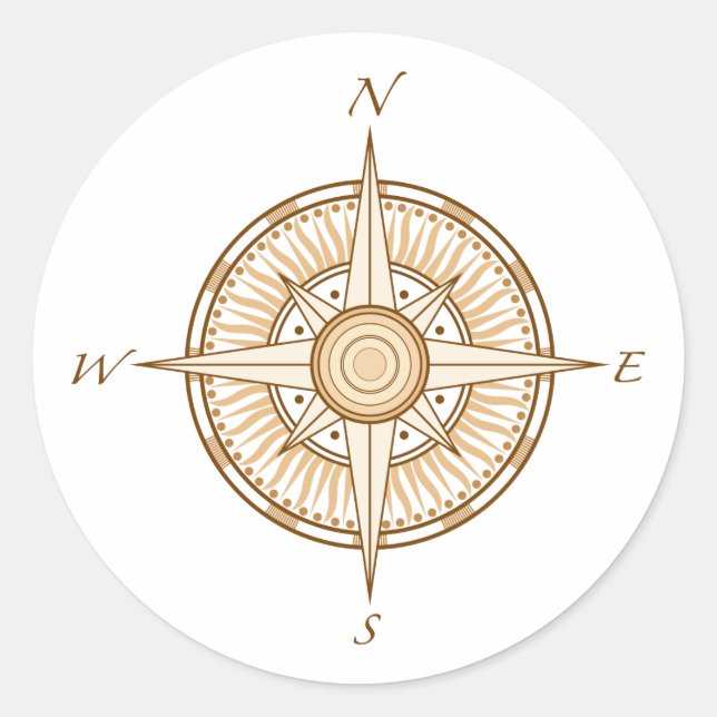 Sticker Rond Compas (Devant)