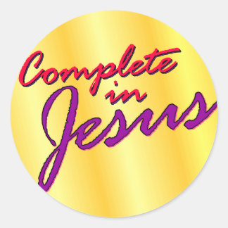 Sticker Rond Complète en Jésus