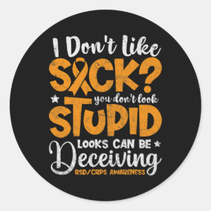 Sticker Rond Complexe de sensibilisation RSDCRPS Syndrome régio