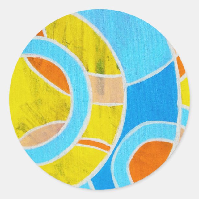Sticker Rond Composition #23 par Michael Moffa (Devant)