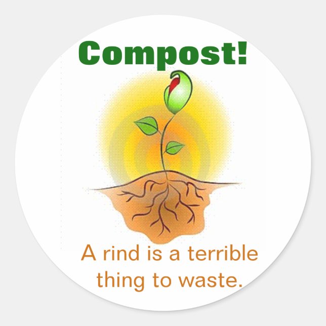 Sticker Rond Compostage (Devant)