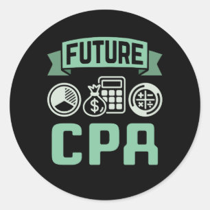 Sticker Rond Comptable CPA