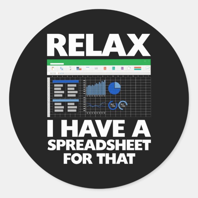 Sticker Rond Comptable Pour L'Analyste Financier De L'Apc Vérif (Devant)