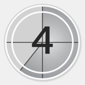 Sticker Rond Compte à rebours