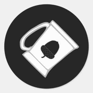 Sticker Rond Comté de Dark River Populace Badge
