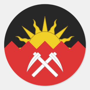 Sticker Rond Comté de Vallis Aeris Populace Badge