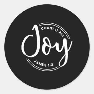 Sticker Rond Comte Tout Joie Christian