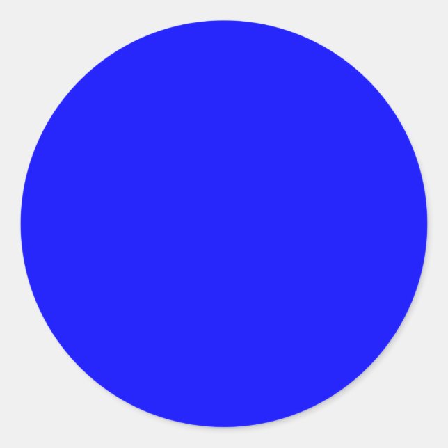 Sticker Rond Concepteur Customisé couleur bleue (Devant)